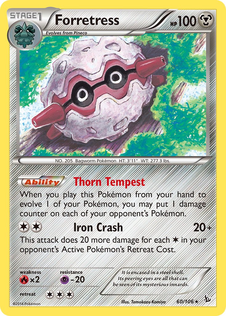 Forretress (60/106) [XY: Flashfire] - Dark Crystal Cards