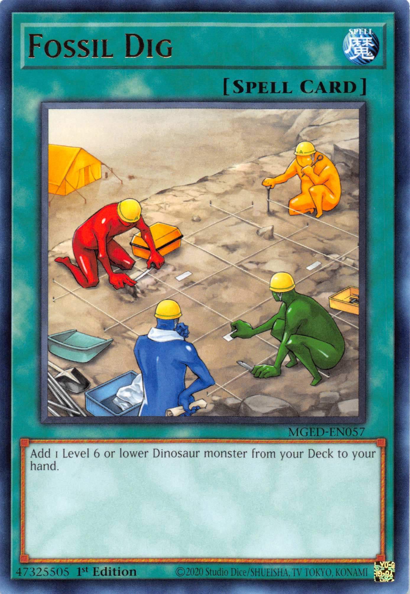 Fossil Dig [MGED - EN057] Rare - Dark Crystal Cards