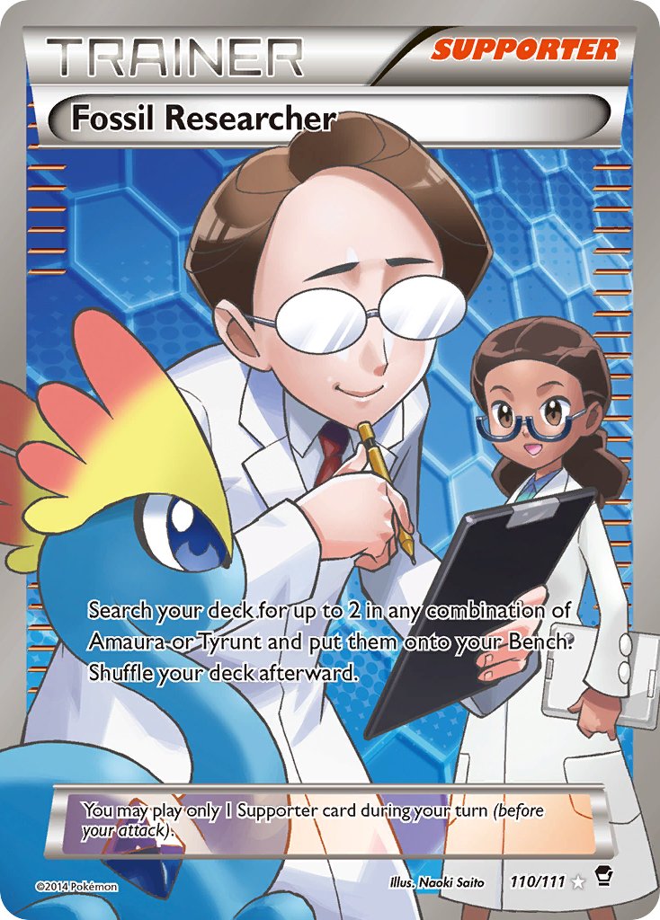 Fossil Researcher (110/111) [XY: Furious Fists] - Dark Crystal Cards