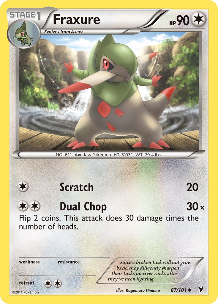 Fraxure (87/101) [Black & White: Noble Victories] - Dark Crystal Cards