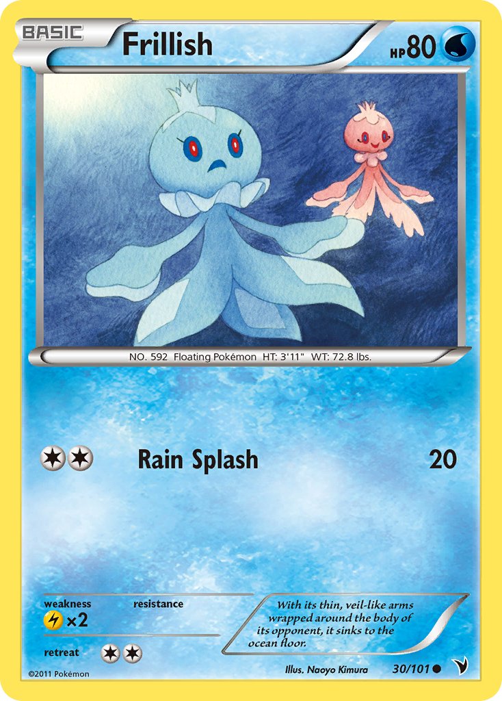 Frillish (30/101) [Black & White: Noble Victories] - Dark Crystal Cards