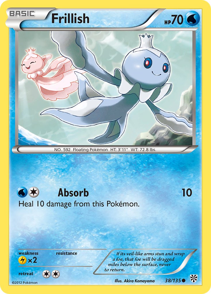 Frillish (38/135) [Black & White: Plasma Storm] - Dark Crystal Cards