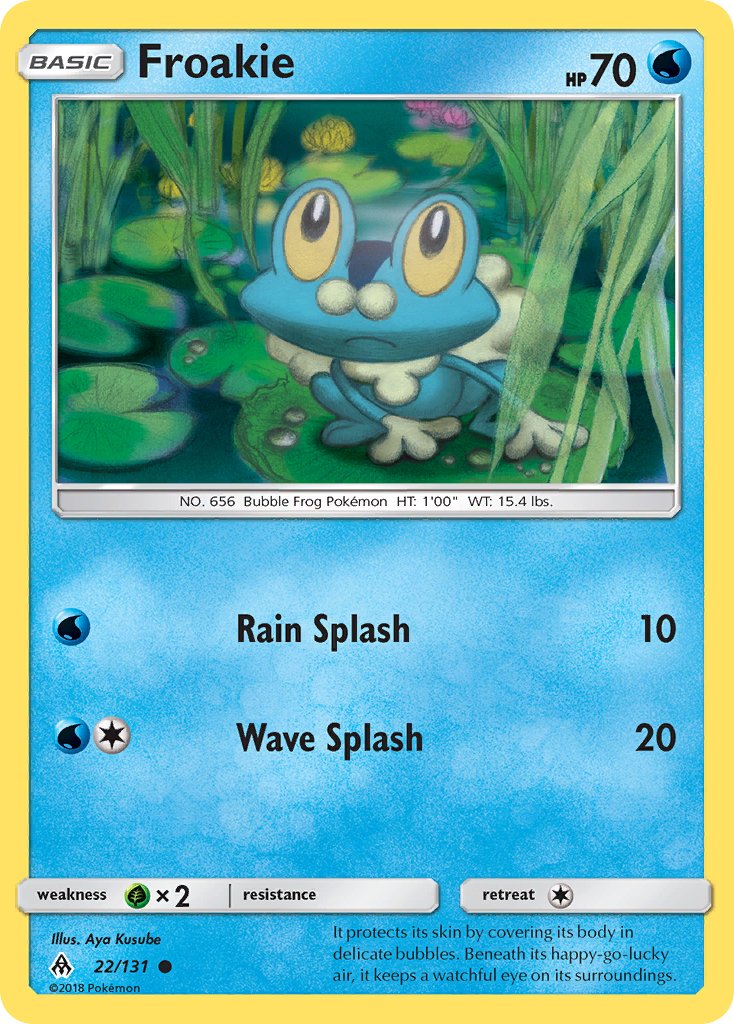 Froakie (22/131) [Sun & Moon: Forbidden Light] - Dark Crystal Cards