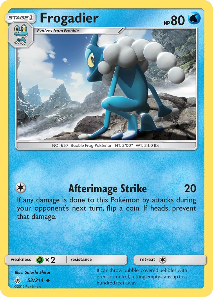 Frogadier (52/214) [Sun & Moon: Unbroken Bonds] - Dark Crystal Cards