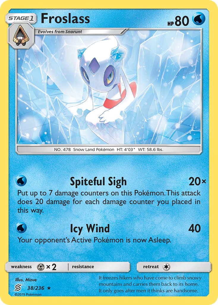 Froslass (38/236) [Sun & Moon: Unified Minds] - Dark Crystal Cards