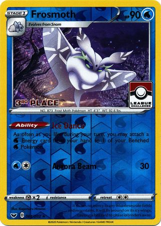 Frosmoth (064/202) (League Promo 3rd Place) [Sword & Shield: Base Set] - Dark Crystal Cards