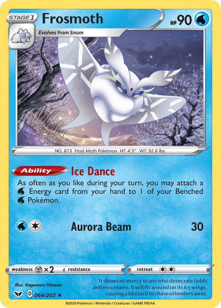 Frosmoth (064/202) (Theme Deck Exclusive) [Sword & Shield: Base Set] - Dark Crystal Cards