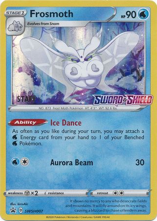Frosmoth (SWSH007) (Staff Prerelease Promo) [Sword & Shield: Black Star Promos] - Dark Crystal Cards