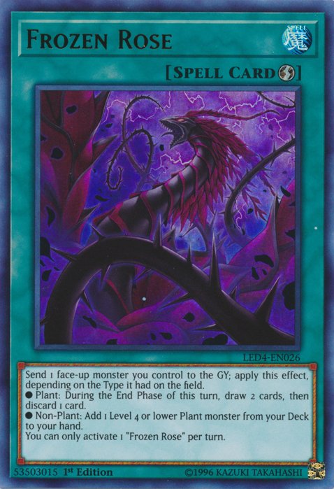 Frozen Rose [LED4 - EN026] Ultra Rare - Dark Crystal Cards