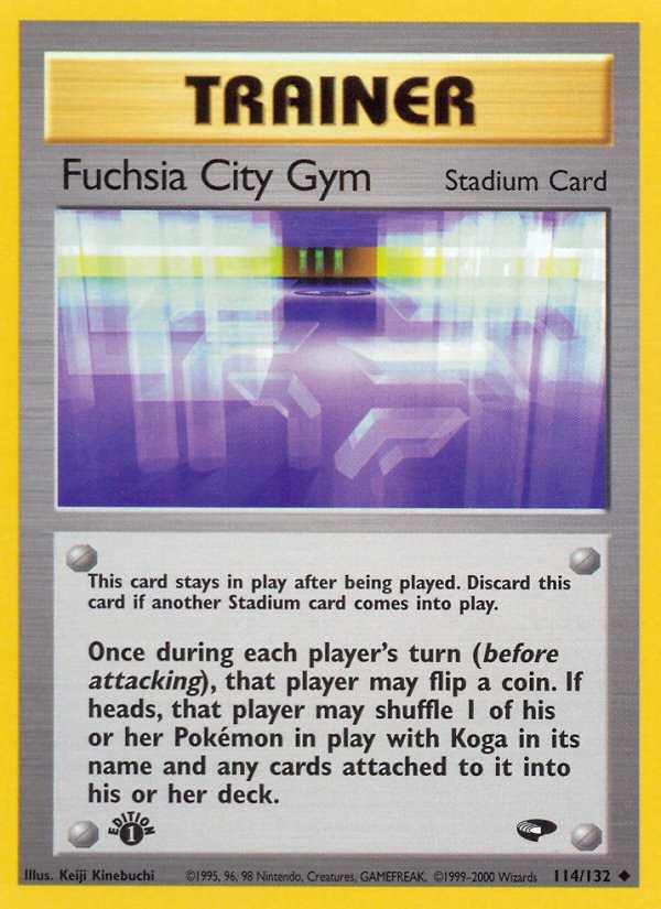 Fuchsia City Gym (114/132) [Gym Challenge 1st Edition] - Dark Crystal Cards