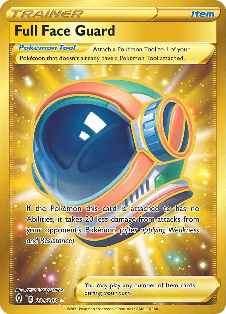 Full Face Guard (231/203) [Sword & Shield: Evolving Skies] - Dark Crystal Cards