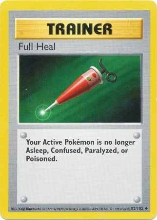 Full Heal (82/102) [Base Set Shadowless Unlimited] - Dark Crystal Cards