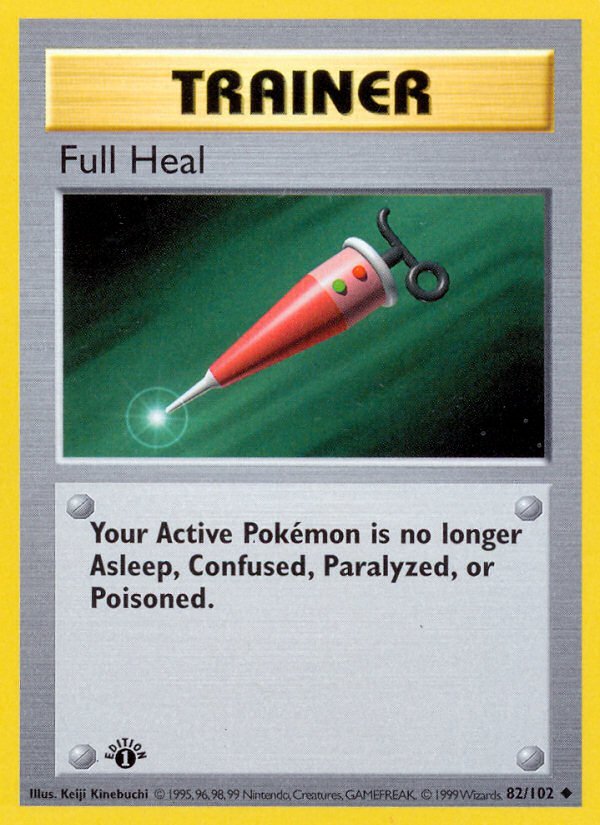 Full Heal (82/102) (Shadowless) [Base Set 1st Edition] - Dark Crystal Cards