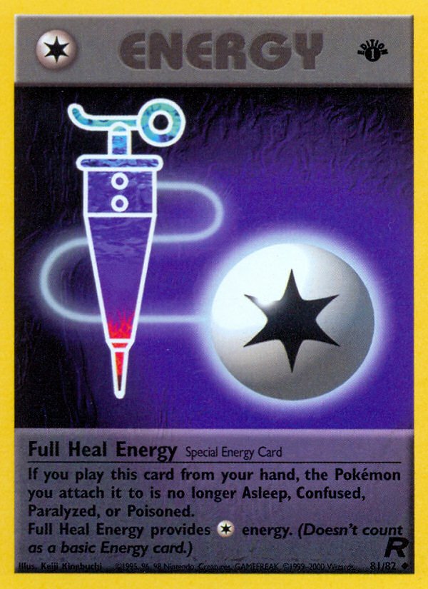 Full Heal Energy (81/82) [Team Rocket 1st Edition] - Dark Crystal Cards