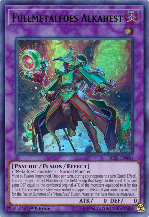 Fullmetalfoes Alkahest [BLRR - EN081] Ultra Rare - Dark Crystal Cards