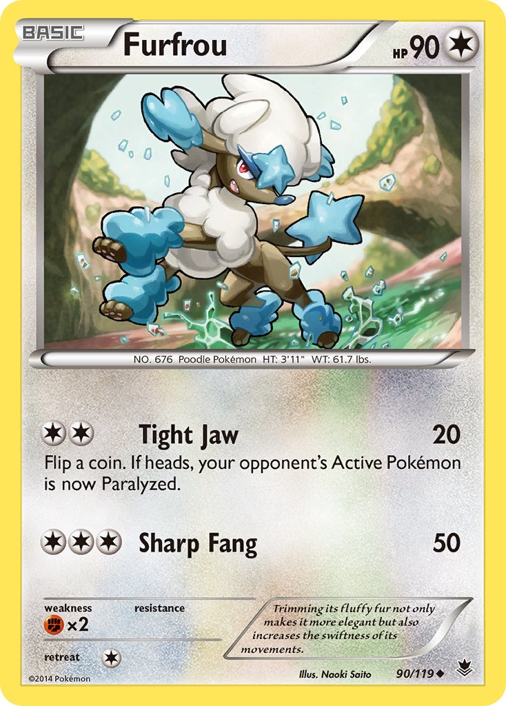 Furfrou (90/119) [XY: Phantom Forces] - Dark Crystal Cards