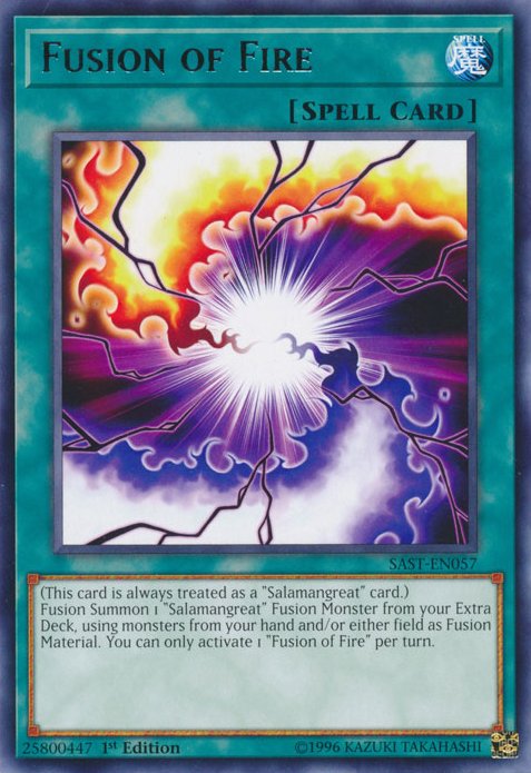 Fusion of Fire [SAST - EN057] Rare - Dark Crystal Cards