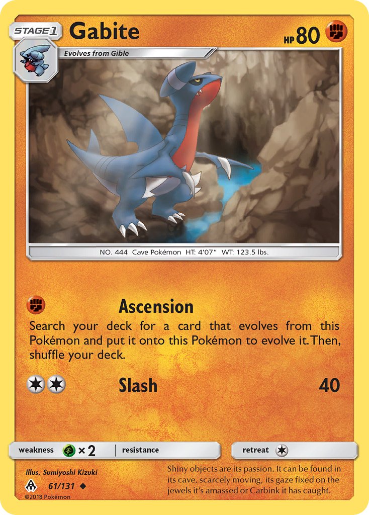 Gabite (61/131) [Sun & Moon: Forbidden Light] - Dark Crystal Cards