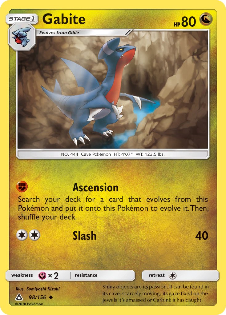 Gabite (98/156) [Sun & Moon: Ultra Prism] - Dark Crystal Cards
