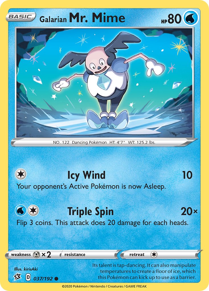 Galarian Mr. Mime (037/192) [Sword & Shield: Rebel Clash] - Dark Crystal Cards