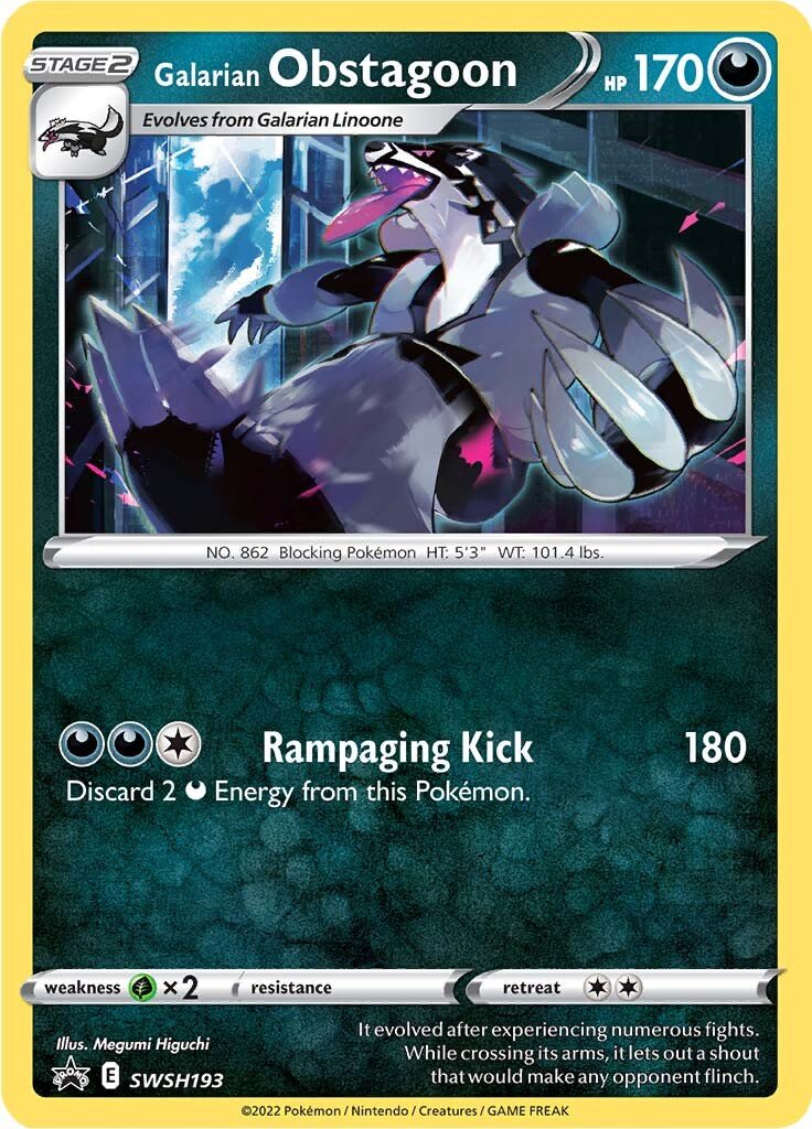 Galarian Obstagoon (SWSH193) [Sword & Shield: Black Star Promos] - Dark Crystal Cards