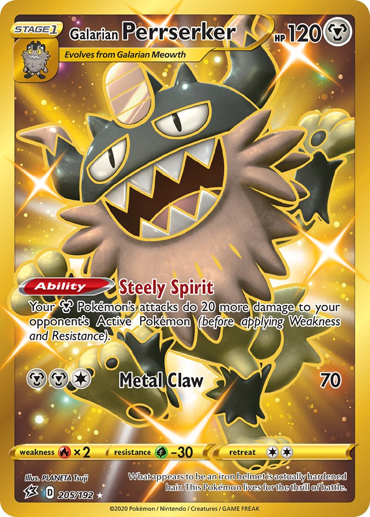 Galarian Perrserker (205/192) [Sword & Shield: Rebel Clash] - Dark Crystal Cards