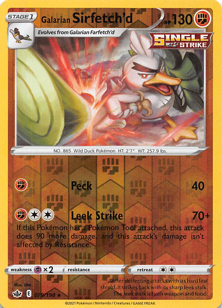 Galarian Sirfetch'd (079/198) [Sword & Shield: Chilling Reign] - Dark Crystal Cards