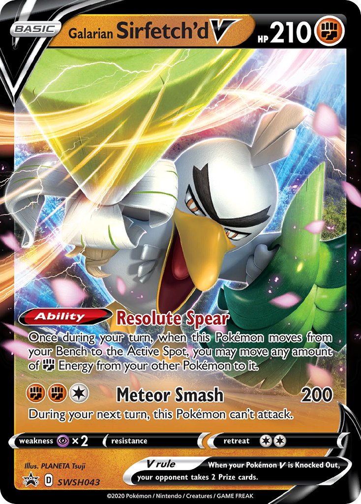Galarian Sirfetch'd V (SWSH043) [Sword & Shield: Black Star Promos] - Dark Crystal Cards
