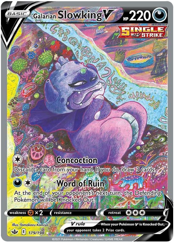 Galarian Slowking V (179/198) [Sword & Shield: Chilling Reign] - Dark Crystal Cards