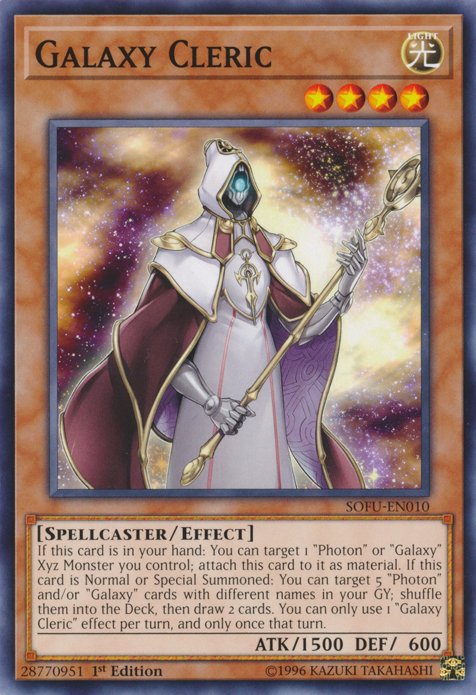 Galaxy Cleric [SOFU - EN010] Common - Dark Crystal Cards