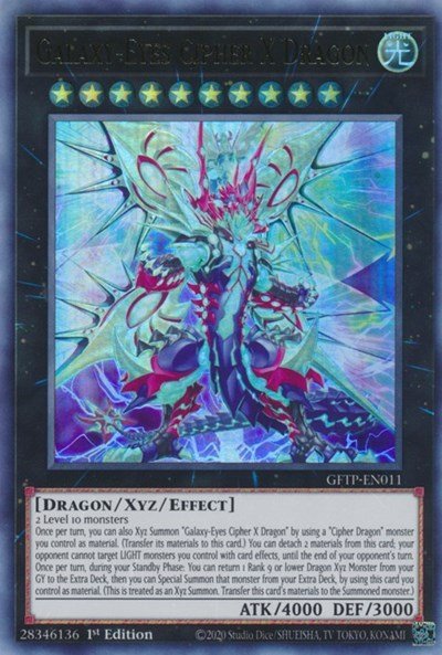 Galaxy - Eyes Cipher X Dragon [GFTP - EN011] Ultra rare - Dark Crystal Cards