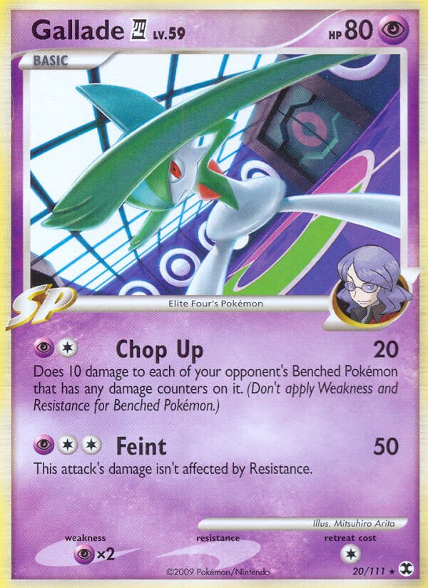Gallade (20/111) (Theme Deck Exclusive) [Platinum: Rising Rivals] - Dark Crystal Cards