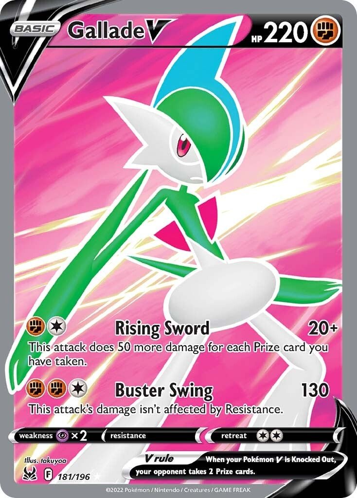Gallade V (181/196) [Sword & Shield: Lost Origin] - Dark Crystal Cards