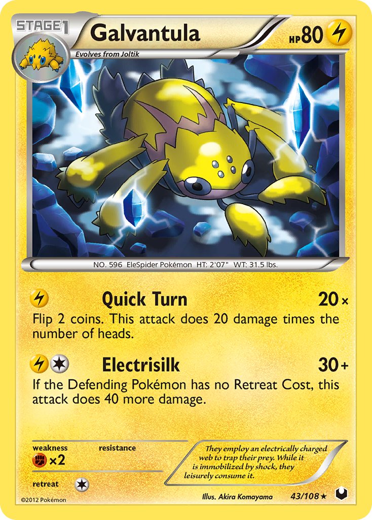 Galvantula (43/108) [Black & White: Dark Explorers] - Dark Crystal Cards