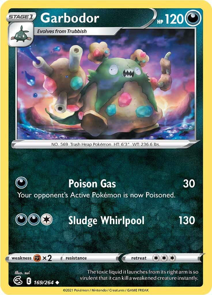 Garbodor (169/264) [Sword & Shield: Fusion Strike] - Dark Crystal Cards