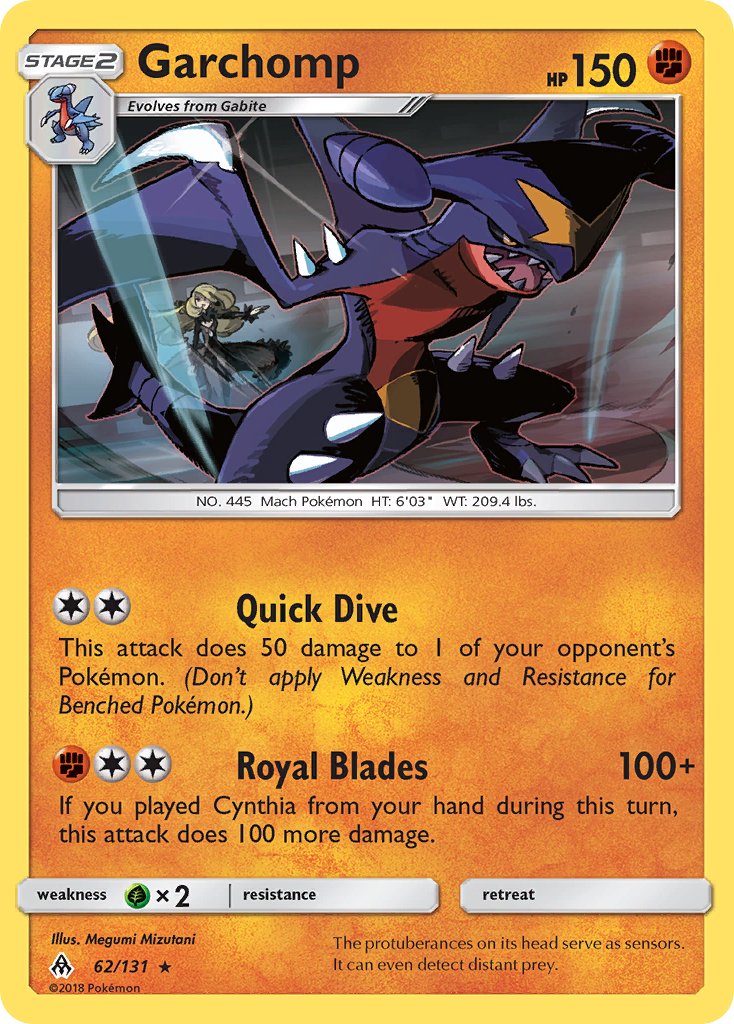 Garchomp (62/131) [Sun & Moon: Forbidden Light] - Dark Crystal Cards