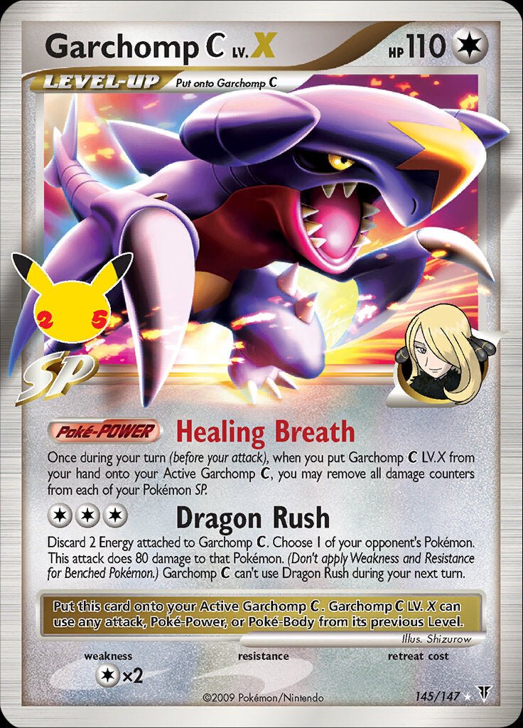 Garchomp C LV.X (145/147) [Celebrations: 25th Anniversary - Classic Collection] - Dark Crystal Cards