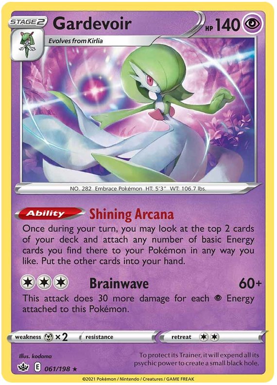 Gardevoir (061/198) (Theme Deck Exclusive) [Sword & Shield: Chilling Reign] - Dark Crystal Cards
