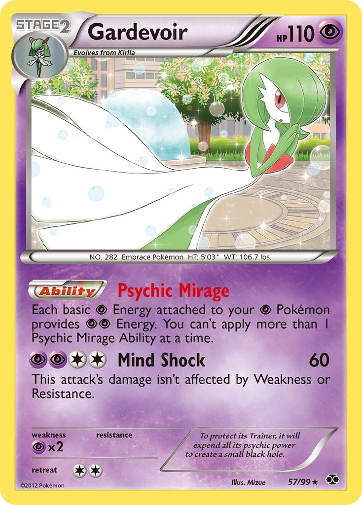 Gardevoir (57/99) [Black & White: Next Destinies] - Dark Crystal Cards