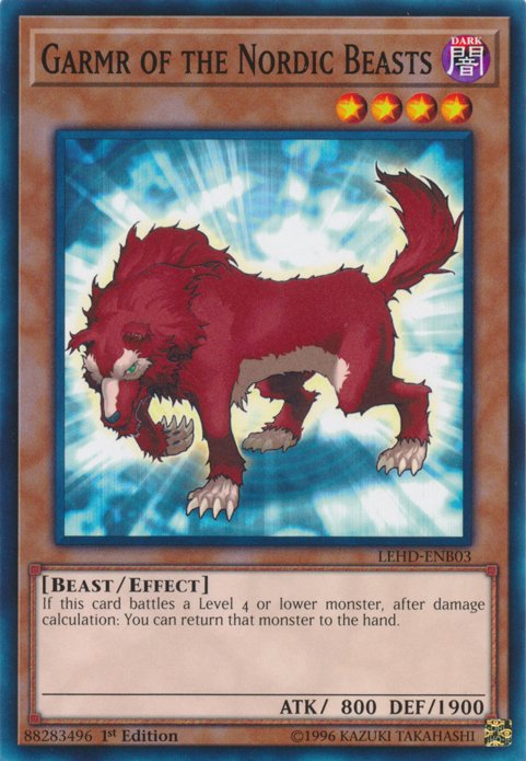 Garmr of the Nordic Beasts [LEHD - ENB03] Common - Dark Crystal Cards