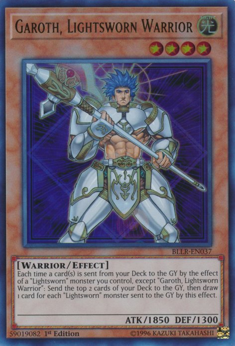 Garoth, Lightsworn Warrior [BLLR - EN037] Ultra Rare - Dark Crystal Cards