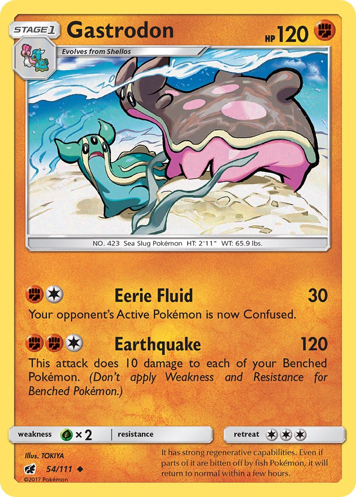Gastrodon (54/111) [Sun & Moon: Crimson Invasion] - Dark Crystal Cards