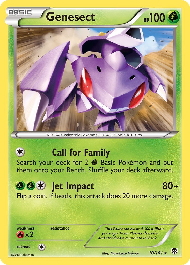 Genesect (10/101) (Theme Deck Exclusive) [Black & White: Plasma Blast] - Dark Crystal Cards