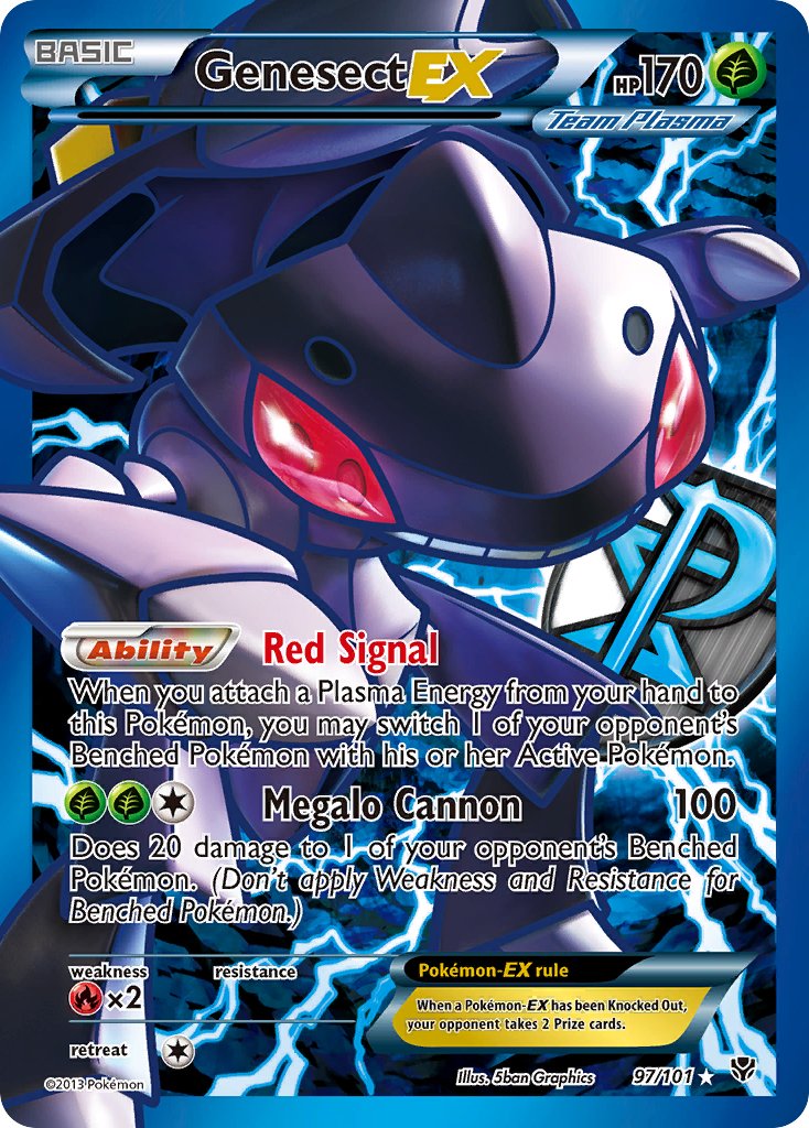 Genesect EX (97/101) [Black & White: Plasma Blast] - Dark Crystal Cards