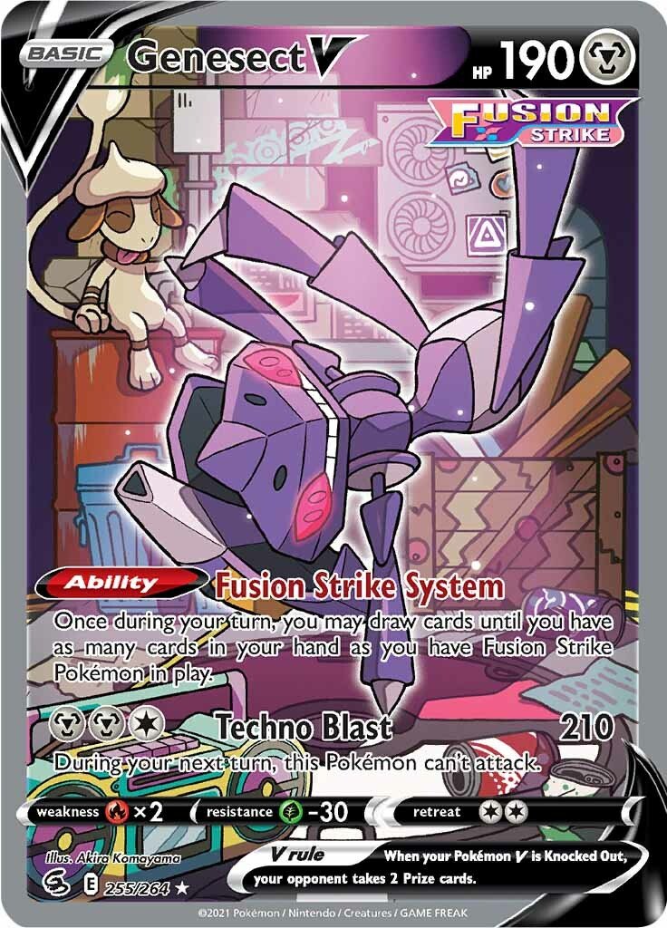 Genesect V (255/264) [Sword & Shield: Fusion Strike] - Dark Crystal Cards