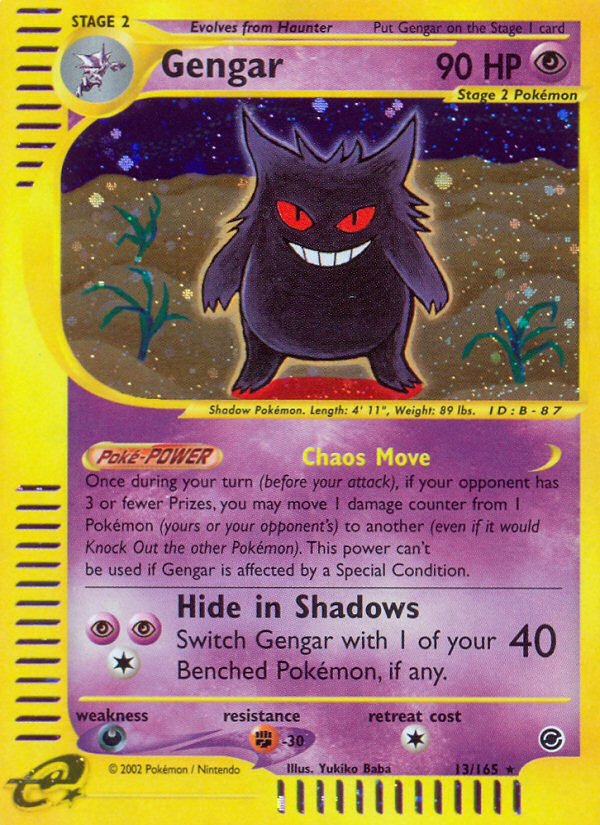 Gengar (13/165) [Expedition: Base Set] - Dark Crystal Cards