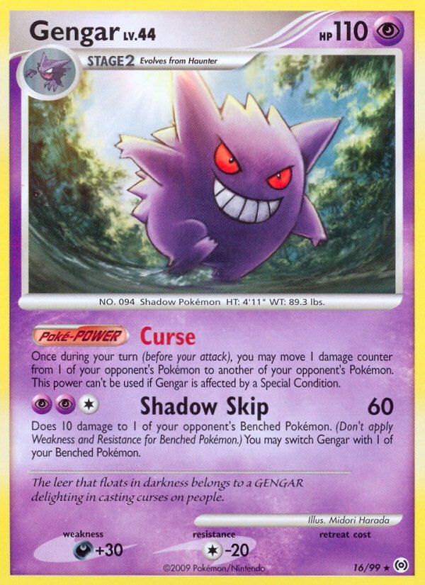 Gengar (16/99) [Platinum: Arceus] - Dark Crystal Cards