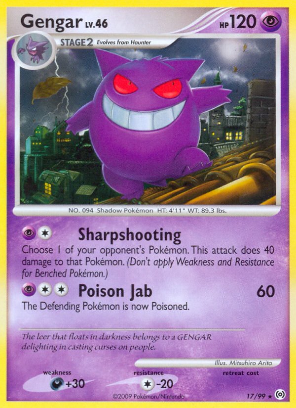 Gengar (17/99) [Platinum: Arceus] - Dark Crystal Cards