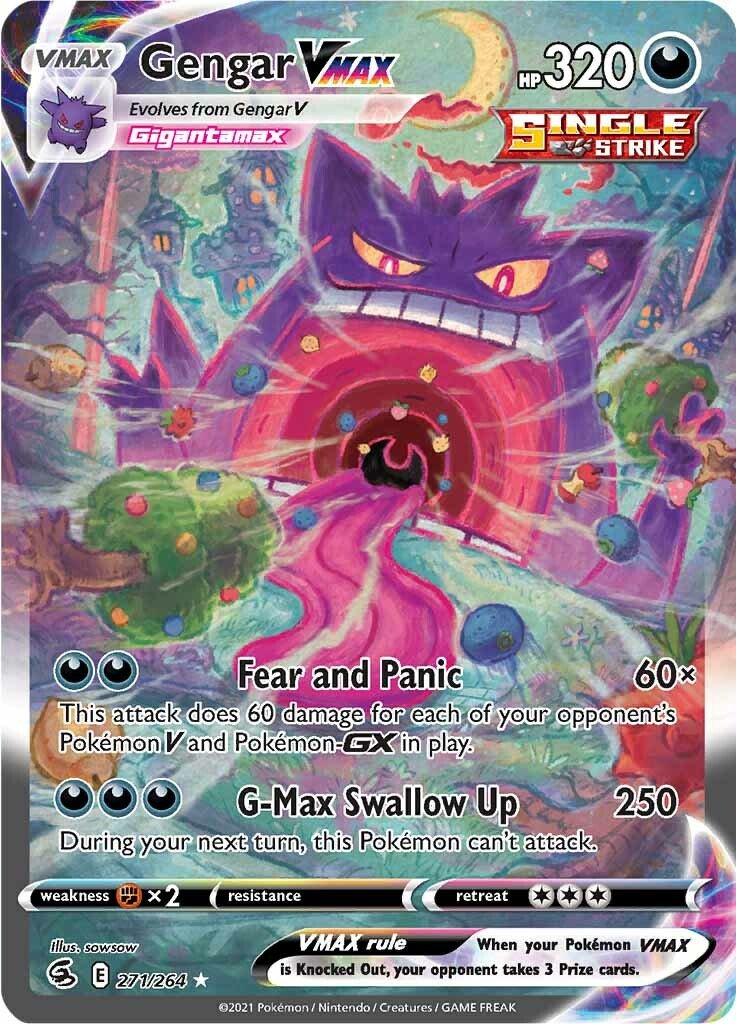 Gengar VMAX (271/264) [Sword & Shield: Fusion Strike] - Dark Crystal Cards