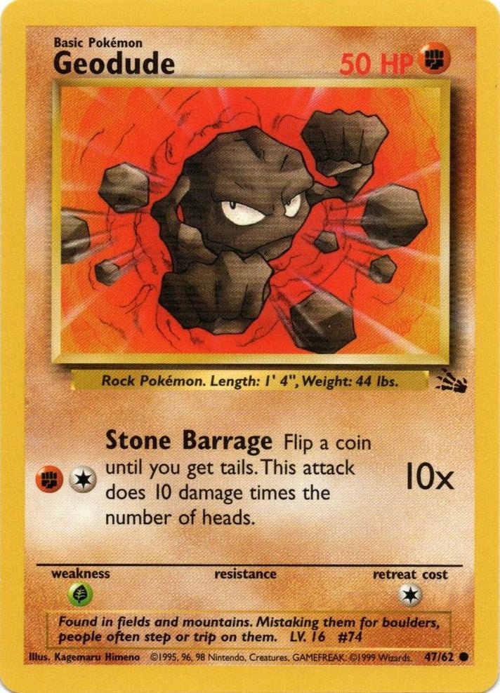 Geodude (47/62) [Fossil Unlimited] - Dark Crystal Cards
